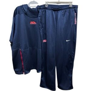 Nike Ole Miss Warmup Suit Blue XXL